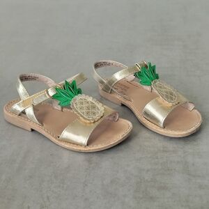 Harper Canyon Gold Pineapple Sandals, Toddler US 9